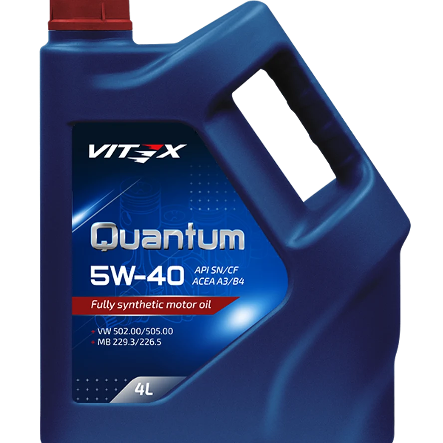Полностью синтетическое моторное масло Vitex QUANTUM 5W-40 A3/B4 (4л)